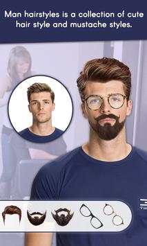 Man Face Editor: Hair Style, Beard, Mustache screenshot 2