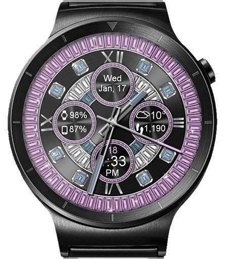 Diamond Glitz HD WatchFace Widget & Live Wallpaper 15 تصوير الشاشة