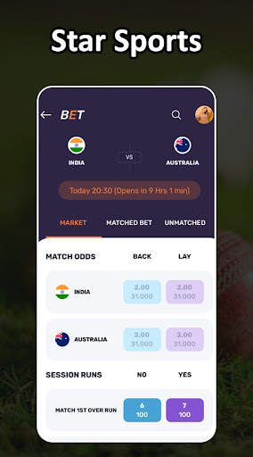 Star Sports Live Cricket Tv in Hindi - StarSports screenshot 1