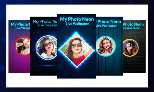 My Photo Neon Live Wallpaper 1 تصوير الشاشة