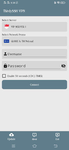 ThirdySSH VPN screenshot 2