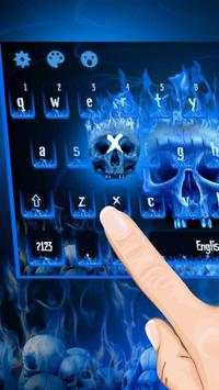 Flaming Skull Keyboard Theme screenshot 2