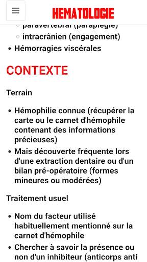 Hématologie screenshot 6