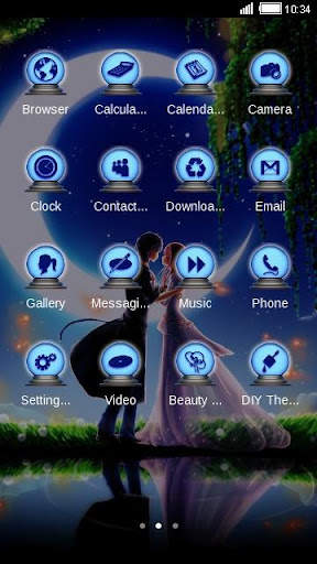 Romantic theme:  Moonlight Nig screenshot 2