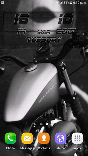 Bikes HD Clock Wallpaper screenshot 7