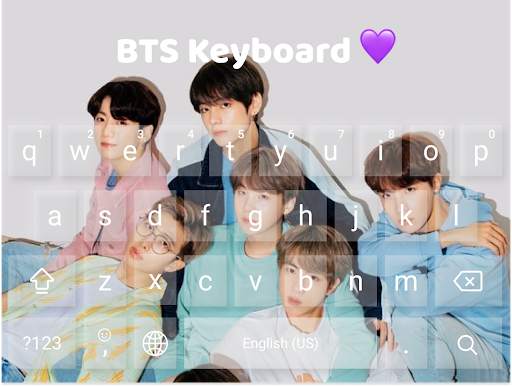 BTS Keyboard Theme screenshot 1