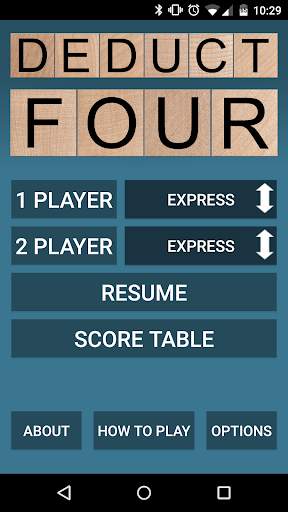 Deduct Four Lite screenshot 1