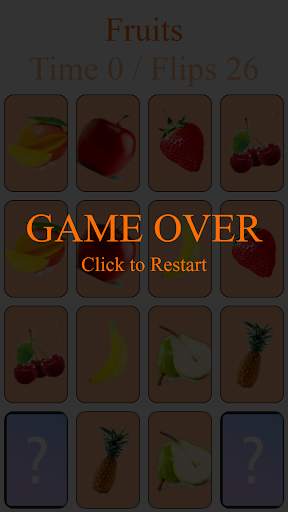 Memory Game - Fruits screenshot 4