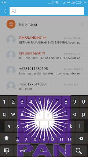 Keyboard Android Tema Logo Parpol Indonesia screenshot 6