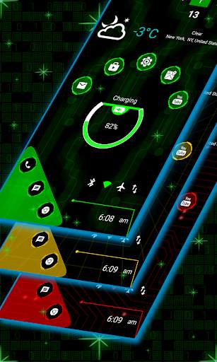Snappy Launcher 2 - hitech Launcher, futuristic ui screenshot 4