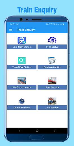 Train Enquiry, Live Train Status,Fare & PNR Status screenshot 1