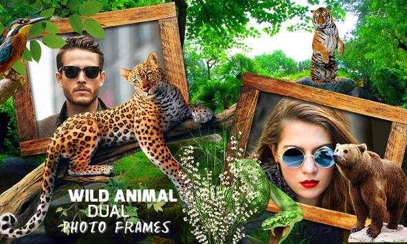 Wild Animal Dual Photo Frames screenshot 1