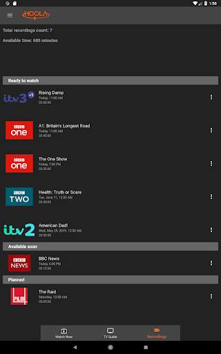 HoolaTV - Watch Live British TV 20 تصوير الشاشة