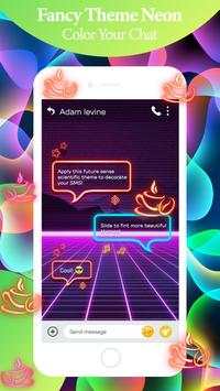 Neon Theme Colors SMS - Color Message screenshot 3