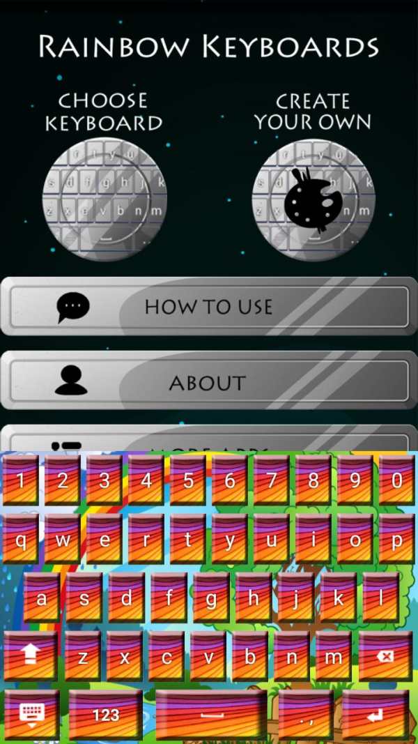 Rainbow Keyboards screenshot 2