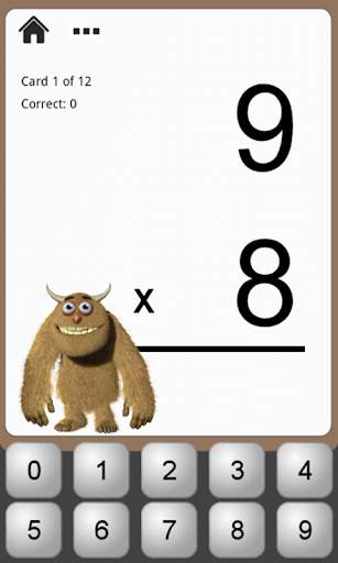 Monster Math Flash Cards Lite screenshot 3