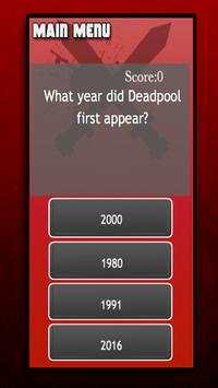 Fan Trivia: Deadpool Edition screenshot 5