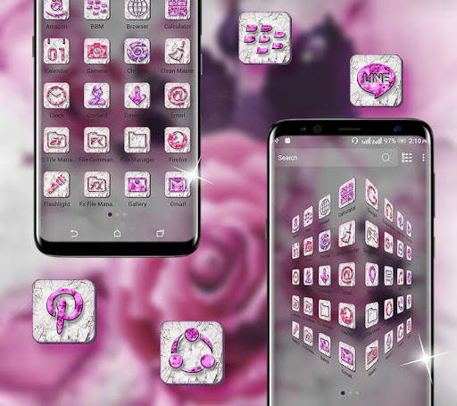 Marble Rose Launcher Theme screenshot 3