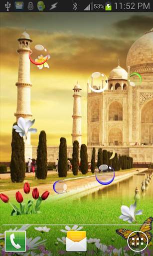 Taj Mahal Birds Live Wallpaper screenshot 1