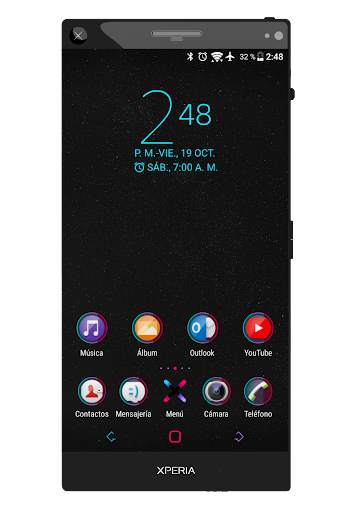 Tema-SXP Black-Colors screenshot 1