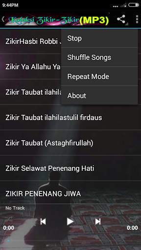 Koleksi Zikir-Zikir{MP3} 7 تصوير الشاشة