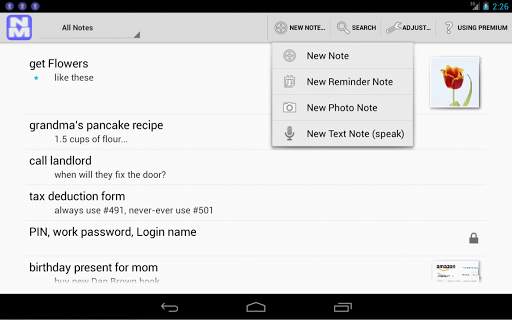 Note Monger - take notes 6 تصوير الشاشة