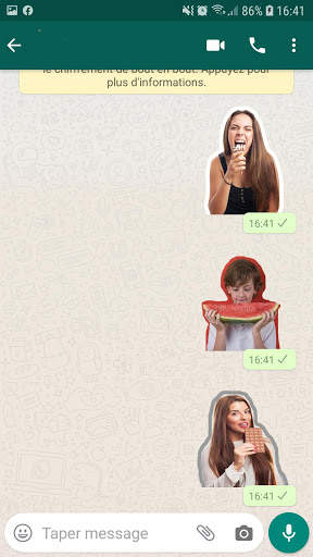 Face expressions stickers for WhatsApp screenshot 3