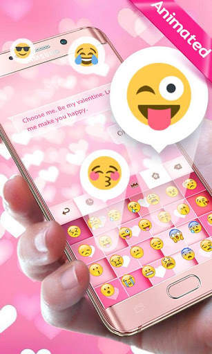 Fall In Love GO Keyboard Animated Theme screenshot 4