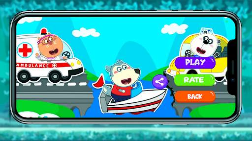 Wolfoo Cartoon familly : Driving screenshot 2
