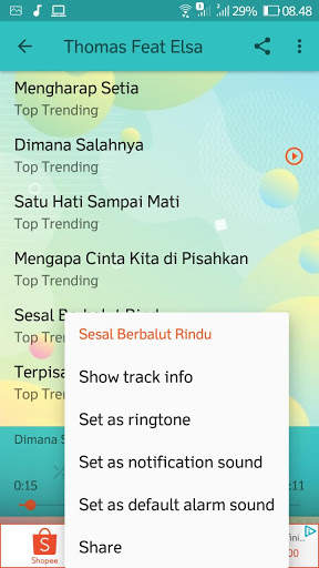 Tomas Feat Elsa Pitaloka Lagu Populer Offline screenshot 6