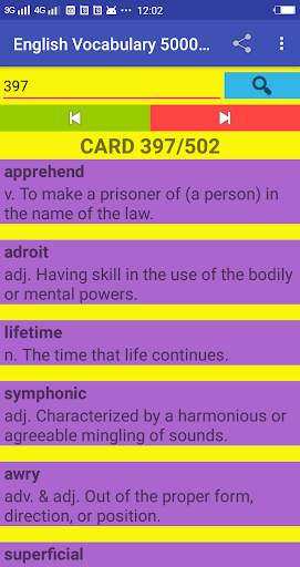 English Vocabulary 5000 Words скриншот 3
