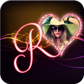 Lighting Text Photo Frame icon