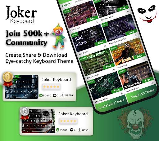 Joker Keyboard Themes & Fonts screenshot 2
