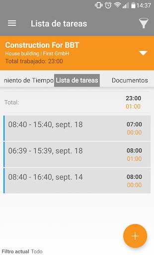 Mobile Worker - Timesheet screenshot 2