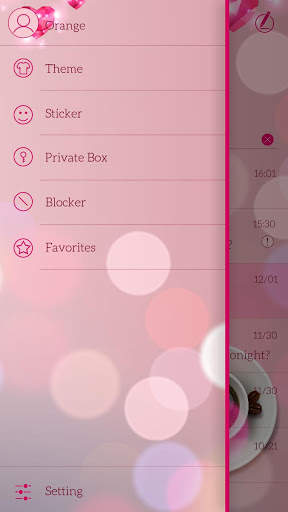 GO SMS LITTLE LOVE THEME 5 تصوير الشاشة