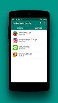 Backup Restore APK 2 تصوير الشاشة