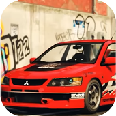 Car Parking Mitsubishi Evo 9 Tokyo Drift Simulator icon