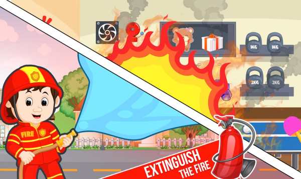 Pretend Play Fire Station Game : Town Firefighter screenshot 1