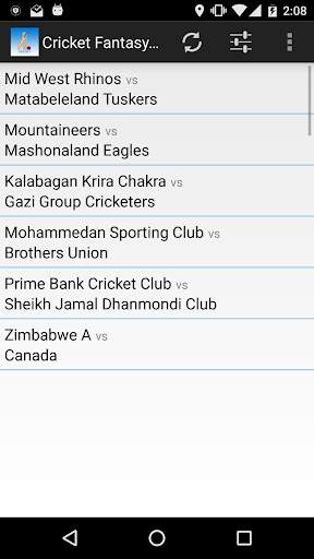 Cricket Fantasy App screenshot 2