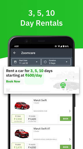Zoomcar - Sanitized Self-drive car rental service screenshot 5