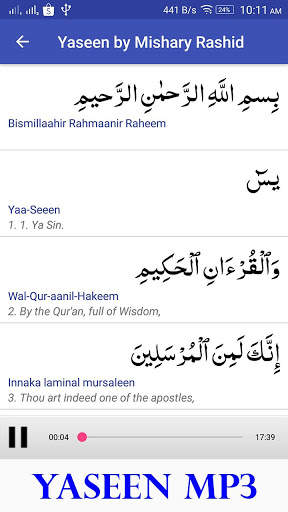 Surah Yaseen Audio MP3 Offline screenshot 2