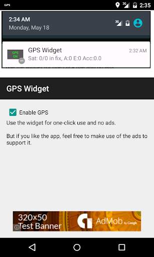 GPS Lock Widget screenshot 1