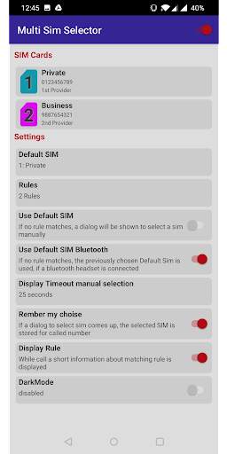 Dual Sim Selector / Multi Sim Selector screenshot 4