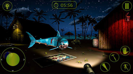 Scary Shark Hunting Games - Beach Shark Attack 3D screenshot 1