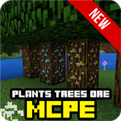 Plants Trees Ore for MCPE mod icon