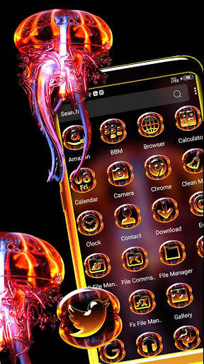 Jellyfish Launcher Theme screenshot 2