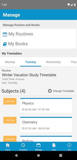 Study Timetable: Daily Routine screenshot 5