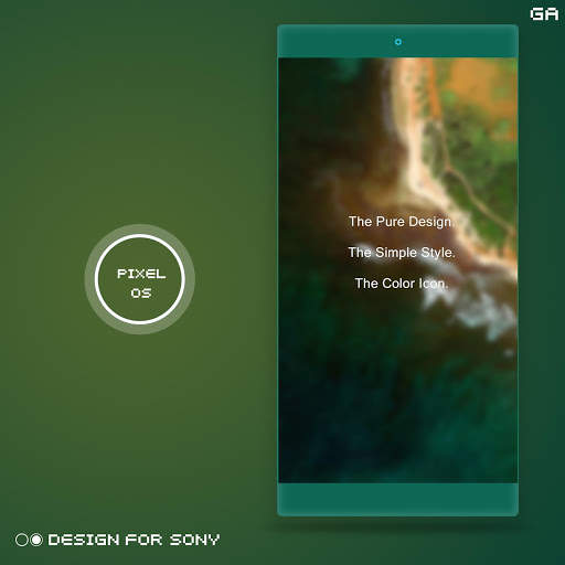 Pixel N Theme - XPERIA ON™ screenshot 1