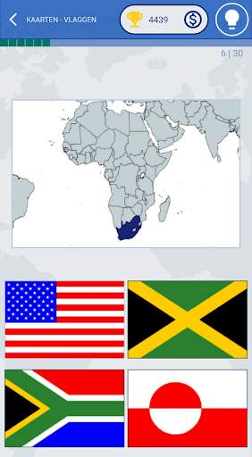 De vlaggen van de wereld quiz screenshot 12