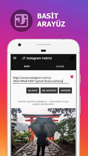 JT Instagram Indirici screenshot 1